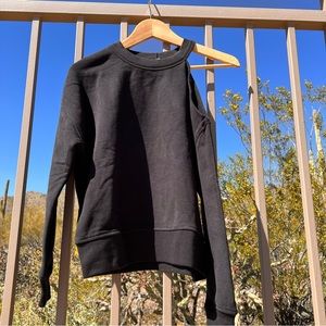 Rails NWT Womens Sweatshirt Open Shoulder Size S Color Black